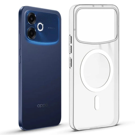 Oppo F33 Pro 5g Anti-Yellow Crystal Clear With Magsafe Hard Back Case Cover