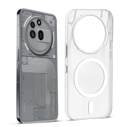 Nothing Phone 3A Pro 5g Crystal Clear Anti-Yellowing Wireless Charging Support Case - Crystal White