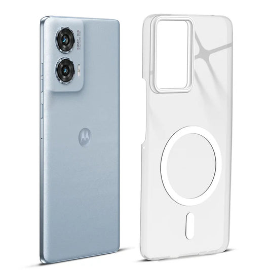 Motorola Edge 50 Fusion 5g Crystal Clear Anti-Yellowing Wireless Charging Support Case - Crystal White