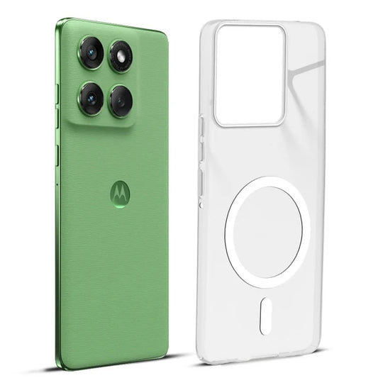 Motorola Moto Edge 60 Fusion 5g Anti-Yellow Crystal Clear With Magsafe Hard Back Case Cover