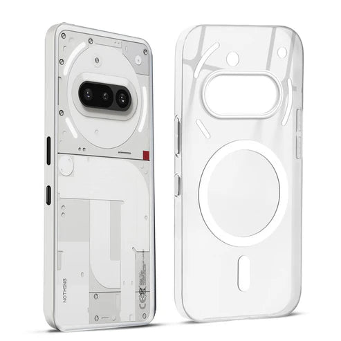 Nothing Phone 3A 5g Crystal Clear Anti-Yellowing Wireless Charging Support Case - Crystal White
