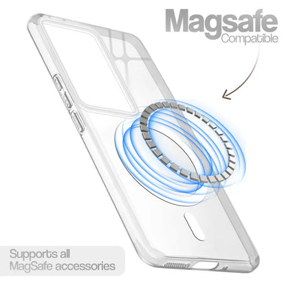 Vivo V29/V29 Pro 5g Crystal Clear Anti-Yellowing Wireless Charging Support Case - Crystal White