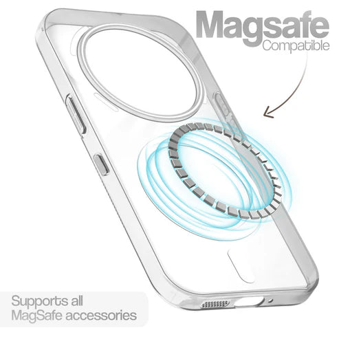 Nothing Phone 3A Pro 5g Crystal Clear Anti-Yellowing Wireless Charging Support Case - Crystal White