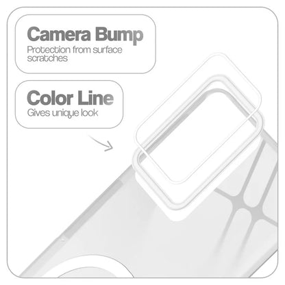 Motorola Edge 50 Fusion 5g Crystal Clear Anti-Yellowing Wireless Charging Support Case - Crystal White