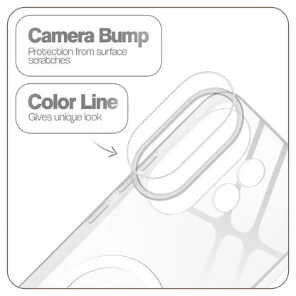 Vivo X200 Fe 5g Crystal Clear Anti-Yellowing Wireless Charging Support Case - Crystal White