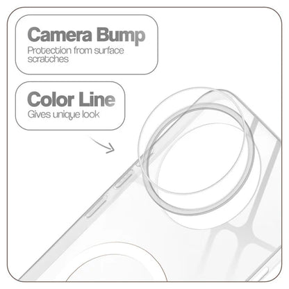 OnePlus 13R 5g Crystal Clear Anti-Yellowing Wireless Charging Support Case - Crystal White