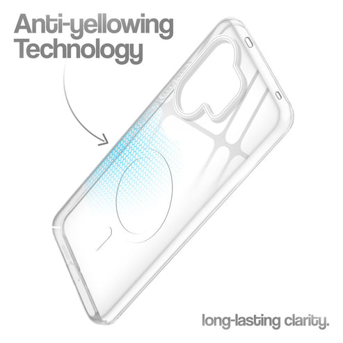 Vivo V60/T4 Pro 5g Crystal Clear Anti-Yellowing Wireless Charging Support Case - Crystal White
