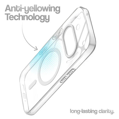 Nothing Phone 3A 5g Crystal Clear Anti-Yellowing Wireless Charging Support Case - Crystal White