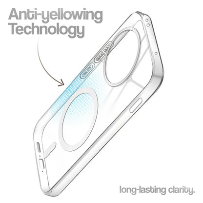 OnePlus 13R 5g Crystal Clear Anti-Yellowing Wireless Charging Support Case - Crystal White
