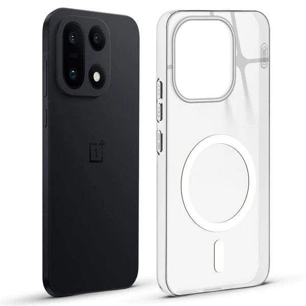 OnePlus 15 5g Anti-Yellow Crystal Clear With Magsafe Hard Back Case Cover