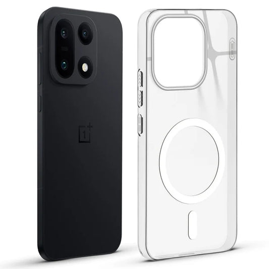 OnePlus 15 5g Anti-Yellow Crystal Clear With Magsafe Hard Back Case Cover