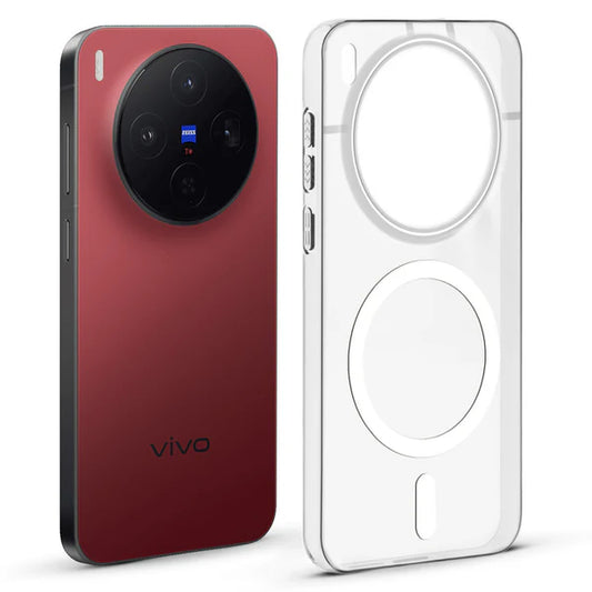 Vivo X300 5g Anti-Yellow Crystal Clear With Magsafe Hard Back Case Cover