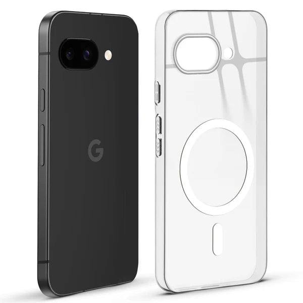 Google Pixel 9A 5g Anti-Yellow Crystal Clear With Magsafe Hard Back Case Cover
