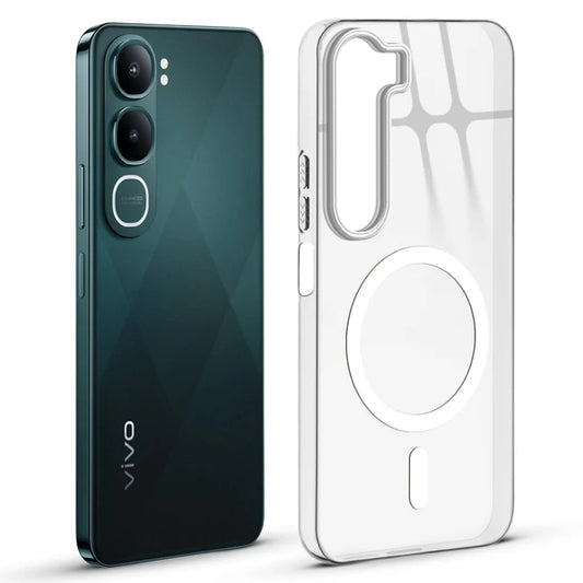 Vivo Y31 5g Anti-Yellow Crystal Clear With Magsafe Hard Back Case Cover