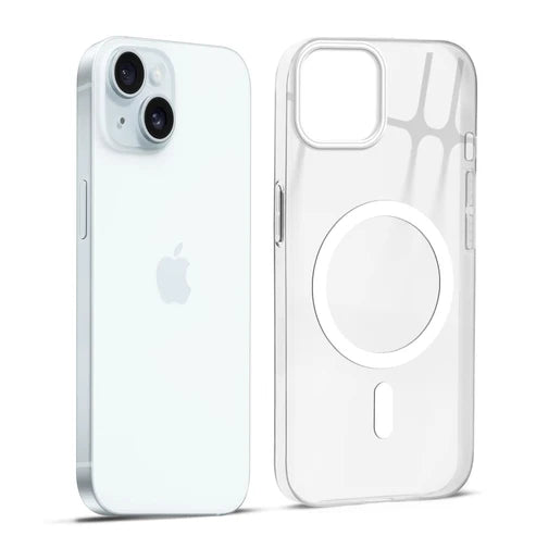Apple iPhone 15 Anti-Yellow Crystal Clear With Magsafe Hard Back Case Cover