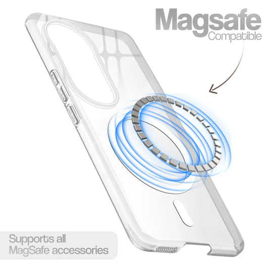 Vivo V50/T4R 5g Crystal Clear Anti-Yellowing Wireless Charging Support Case - Crystal White