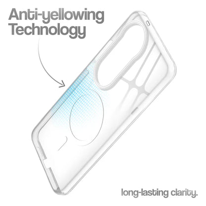 Vivo V40/T3 Ultra 5g Crystal Clear Anti-Yellowing Wireless Charging Support Case - Crystal White