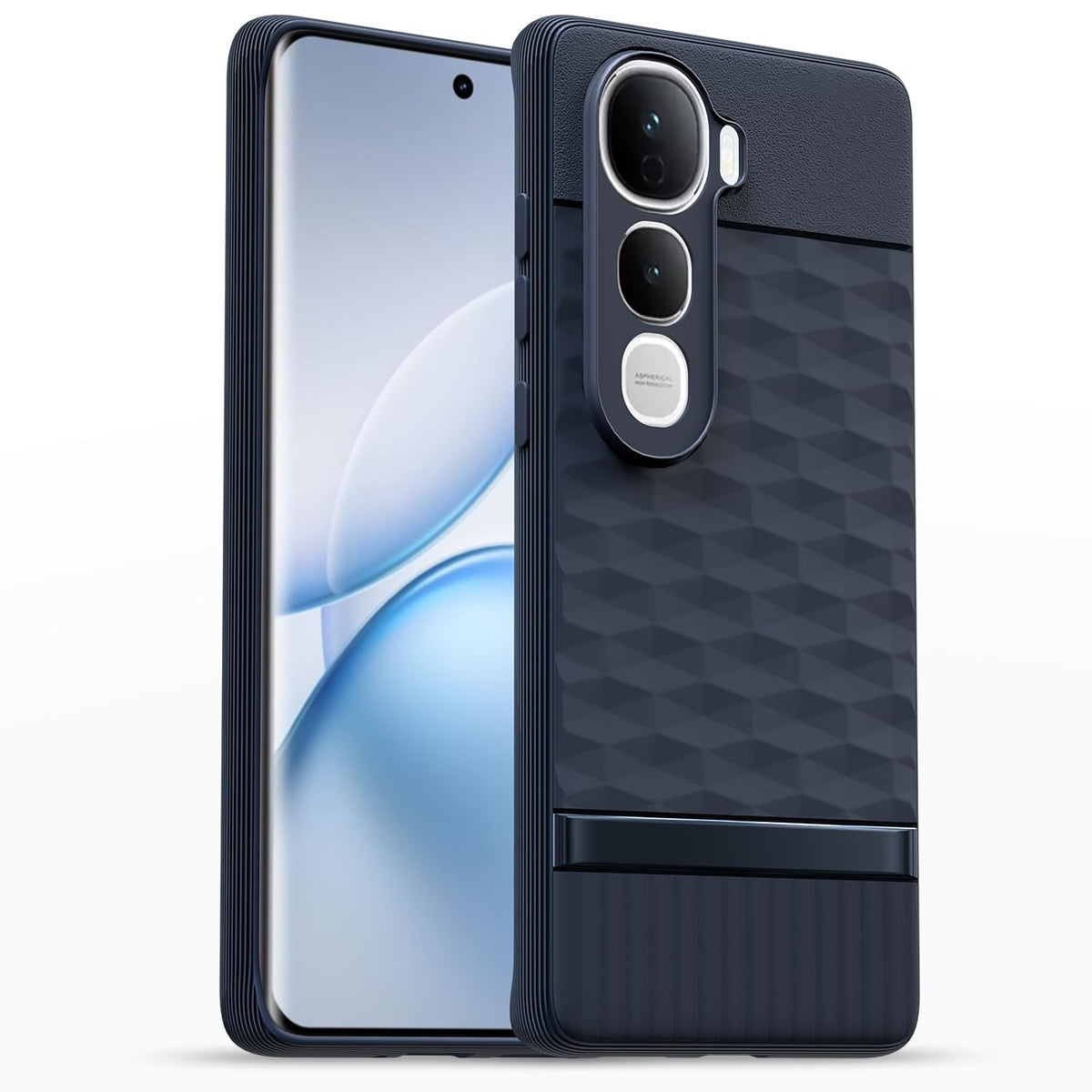 Vivo Y400 Pro 5G Soft Silicone Back Case Cover - Hexa Cube 2