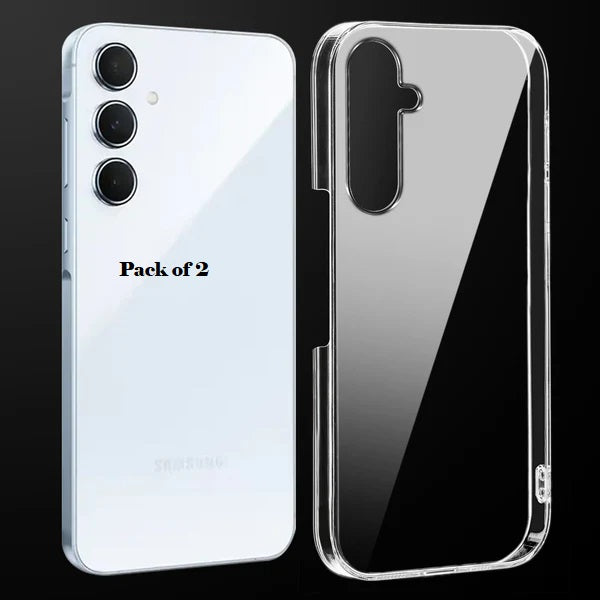 (Pack Of 2)Samsung A35 5g Anti-Yellow Crystal Clear Hard Back Case Cover