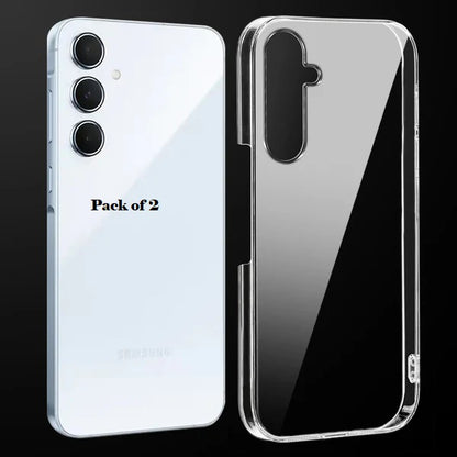 (Pack Of 2)Samsung A35 5g Anti-Yellow Crystal Clear Hard Back Case Cover
