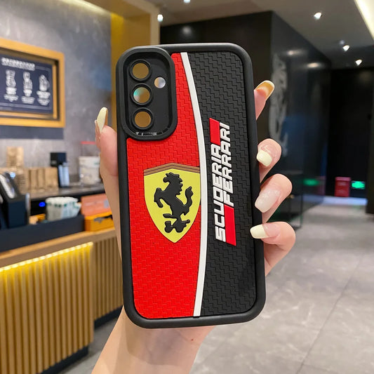 Samsung A15 5G Ferrari Soft Silicone Cute 3D Cartoon Back Cover Case - Ferrari