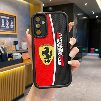 Samsung A14 5G Ferrari Soft Silicone Cute 3D Cartoon Back Cover Case - Ferrari