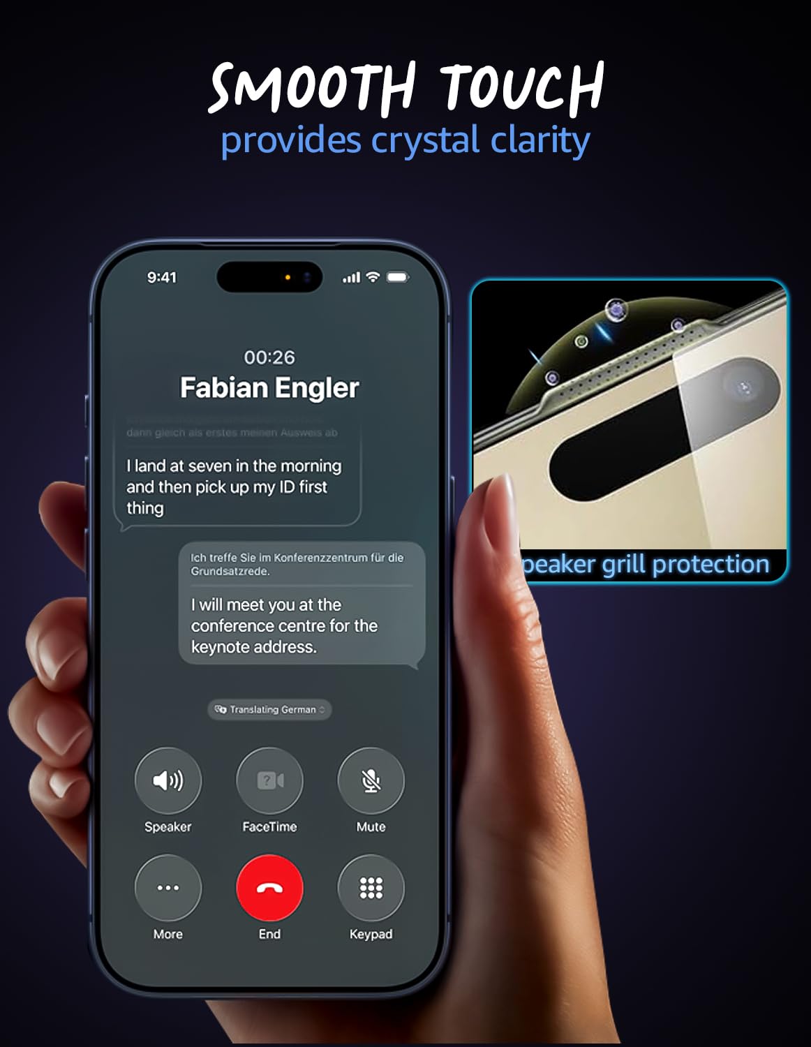 Apple iPhone 17 Pro Max Border-Less Dust Proof Gorilla Crystal Clear Tempered Glass