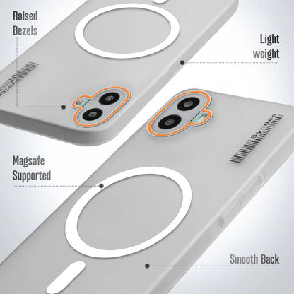 Nothing CMF Phone 1 5G Premium Magnetic Frosted Ultra Slim Back Case - Frosted white