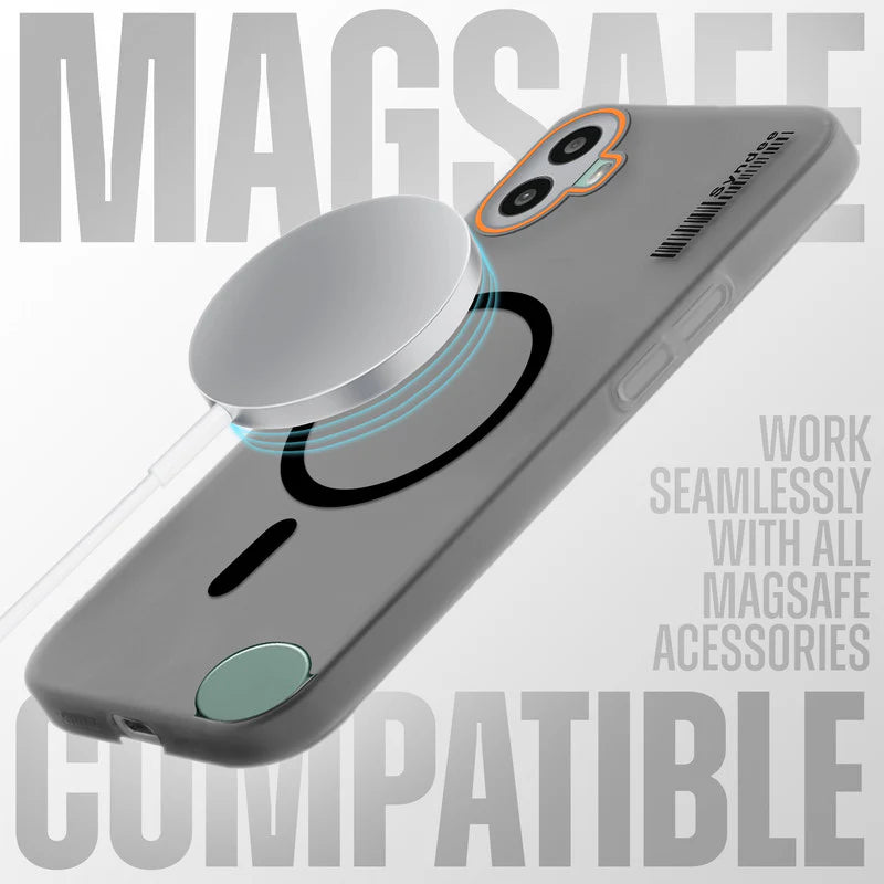 Nothing CMF Phone 1 5G Premium Magnetic Frosted Ultra Slim Back Case - Frosted black