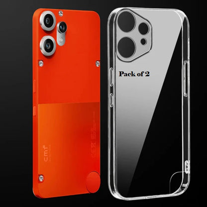 (Pack Of 2) Nothing Cmf Phone 2 Pro 5g Anti-Yellow Crystal Clear Hard Back Case Cover