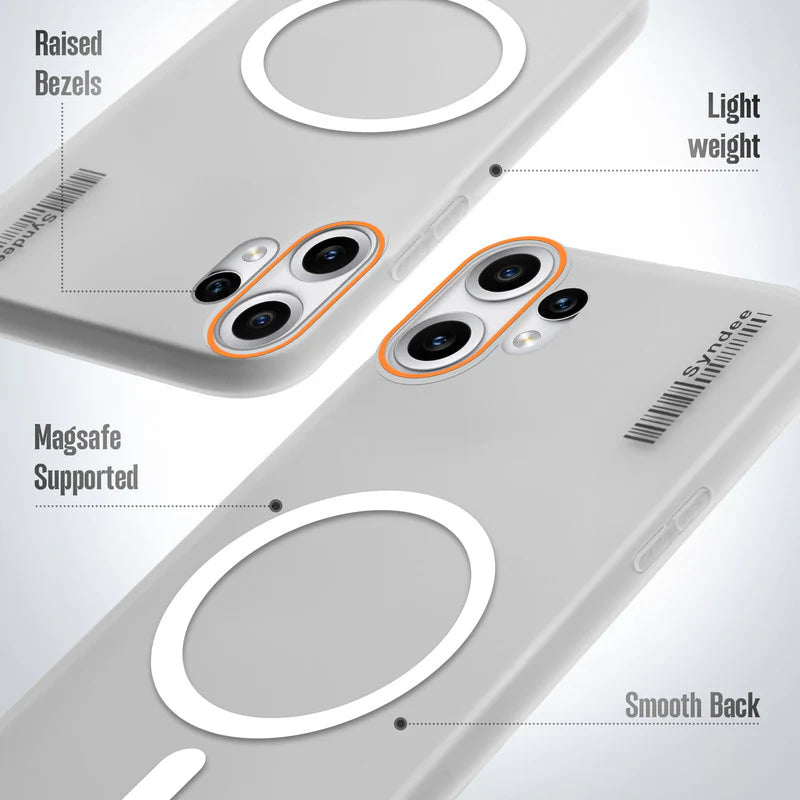 Nothing CMF Phone 2 Pro 5G Premium Magnetic Frosted Ultra Slim Back Case - Frosted white