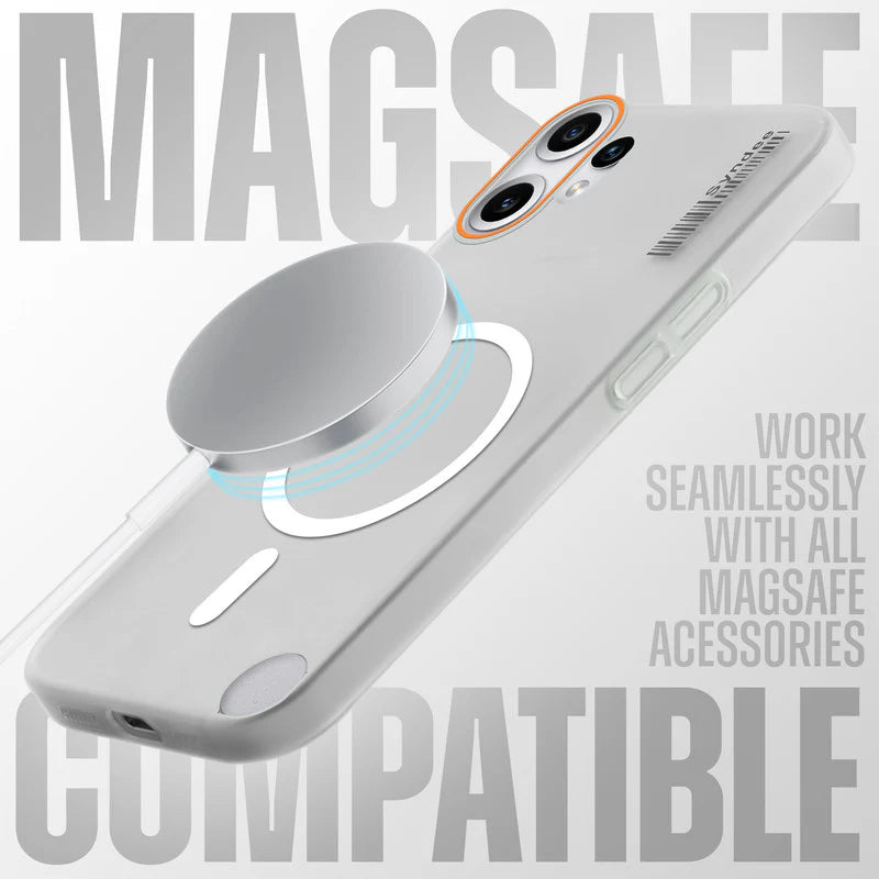 Nothing CMF Phone 2 Pro 5G Premium Magnetic Frosted Ultra Slim Back Case - Frosted white