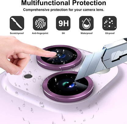 Apple iPhone 13 Camera Lens Protector with Aluminum Alloy Rings