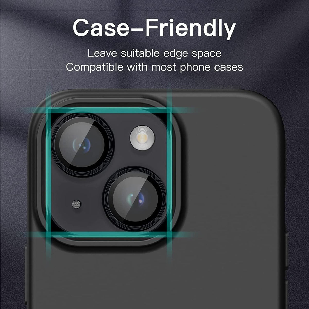 Apple iPhone 13 Camera Lens Protector with Aluminum Alloy Rings