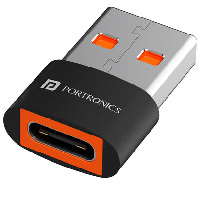 Portronics Bridge X USB 3.0 Type C Female to USB Male OTG Adapter
