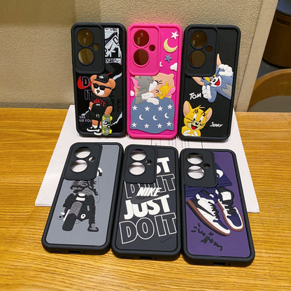 Oppo F25 Pro 5G Bear Soft Silicone Cute 3D Cartoon Back Cover Case - Bear