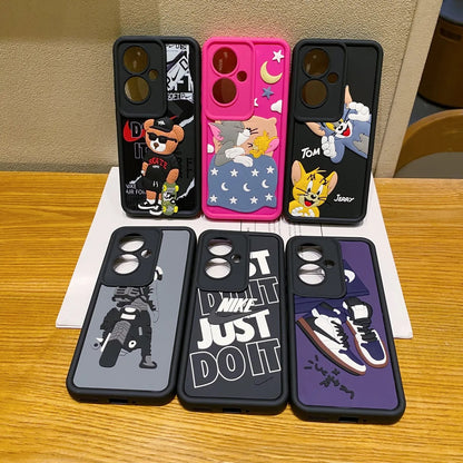 Oppo F25 Pro 5G Moto Rider Soft Silicone Cute 3D Cartoon Back Cover Case - Moto Rider