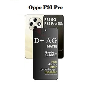 (Pack Of 1)Oppo F31 Pro 5g Gaming Special D+ AG Matte Tempered Glass Anti Fingerprint