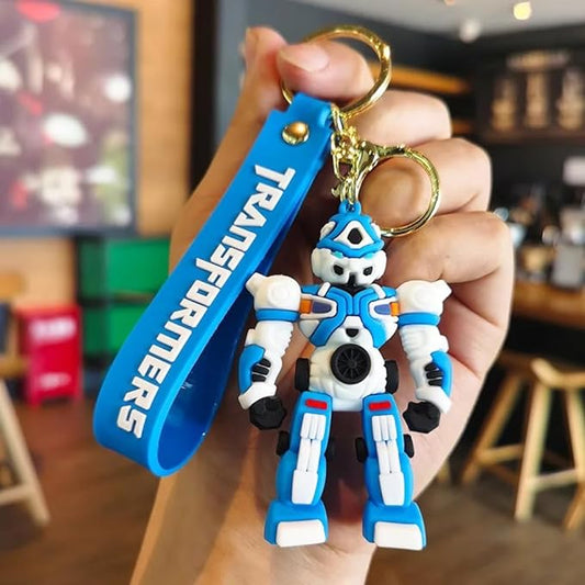 Combo (Pack Of 2) Cute Cartoon 3D Silicon PVC KeyRings - Transformer 1