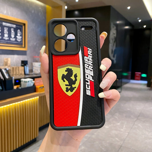 Redmi Note 13 Pro Plus 5G Ferrari Soft Silicone Cute 3D Cartoon Back Cover Case - Ferrari