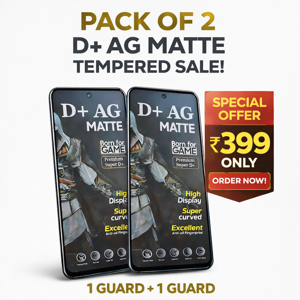 (Pack Of 2)Poco F6 5g Gaming Special D+ AG Matte Tempered Glass Anti Fingerprint