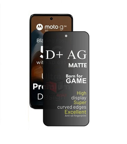 Motorola Moto G34 5g Gaming Special D+ AG Matte Tempered Glass Anti Fingerprint