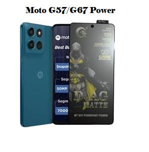 (Pack Of 3)Motorola Moto G67 Power 5g Gaming Special D+ AG Matte Tempered Glass Anti Fingerprint