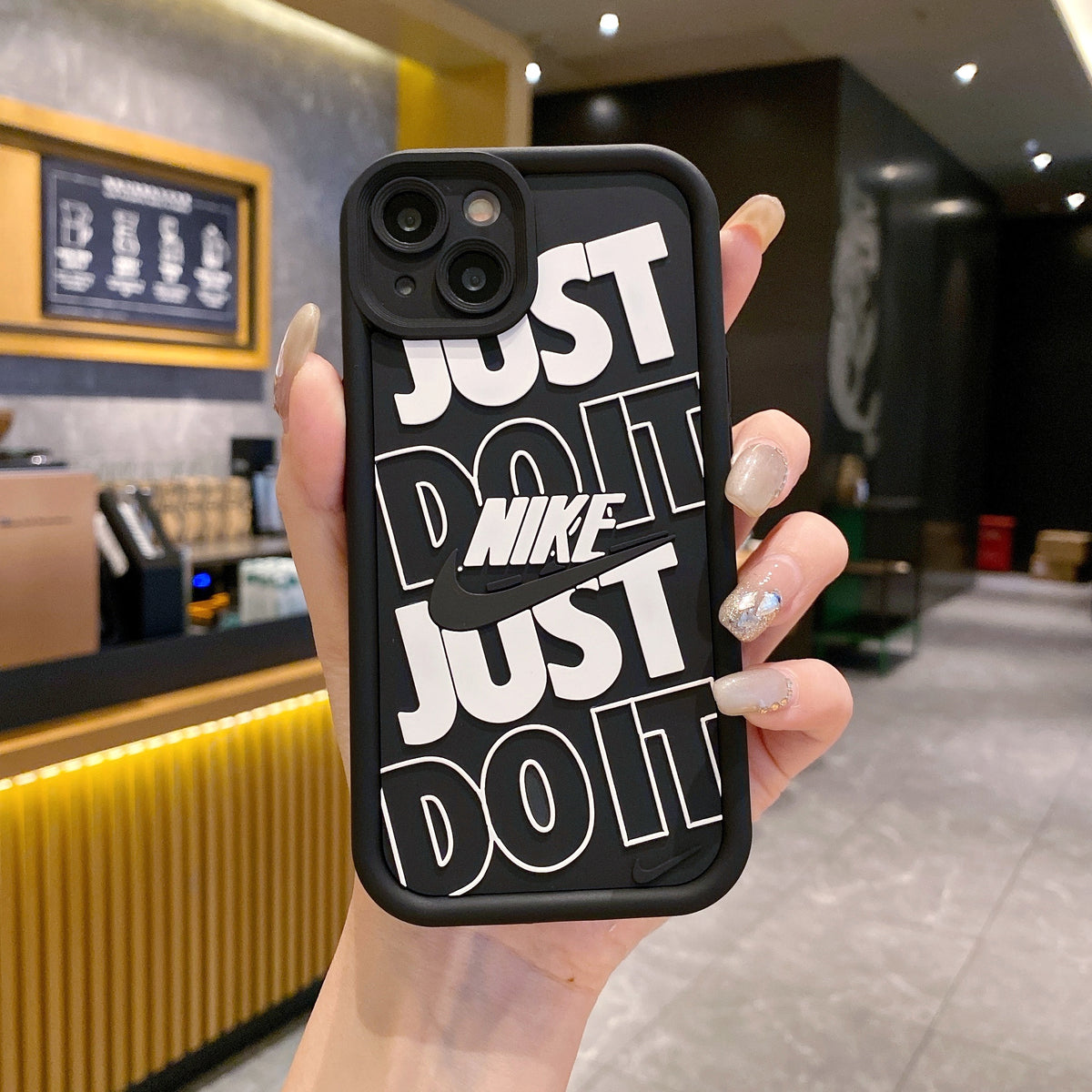 Apple iPhone Nike Soft Silicone Cute 3D Cartoon Back Cover Case - Nike 1