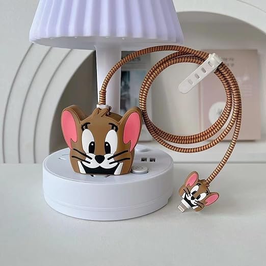 Apple iPhone 20W Charger Silicone Cartoon Case Cover - Jerry