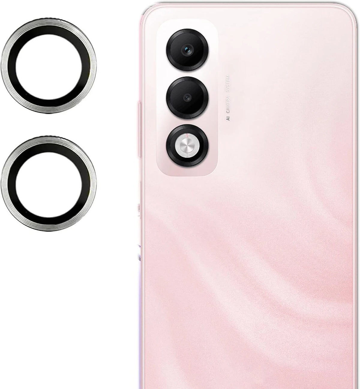 Oppo K13X 5g Camera Lens Protector with Aluminum Alloy Rings