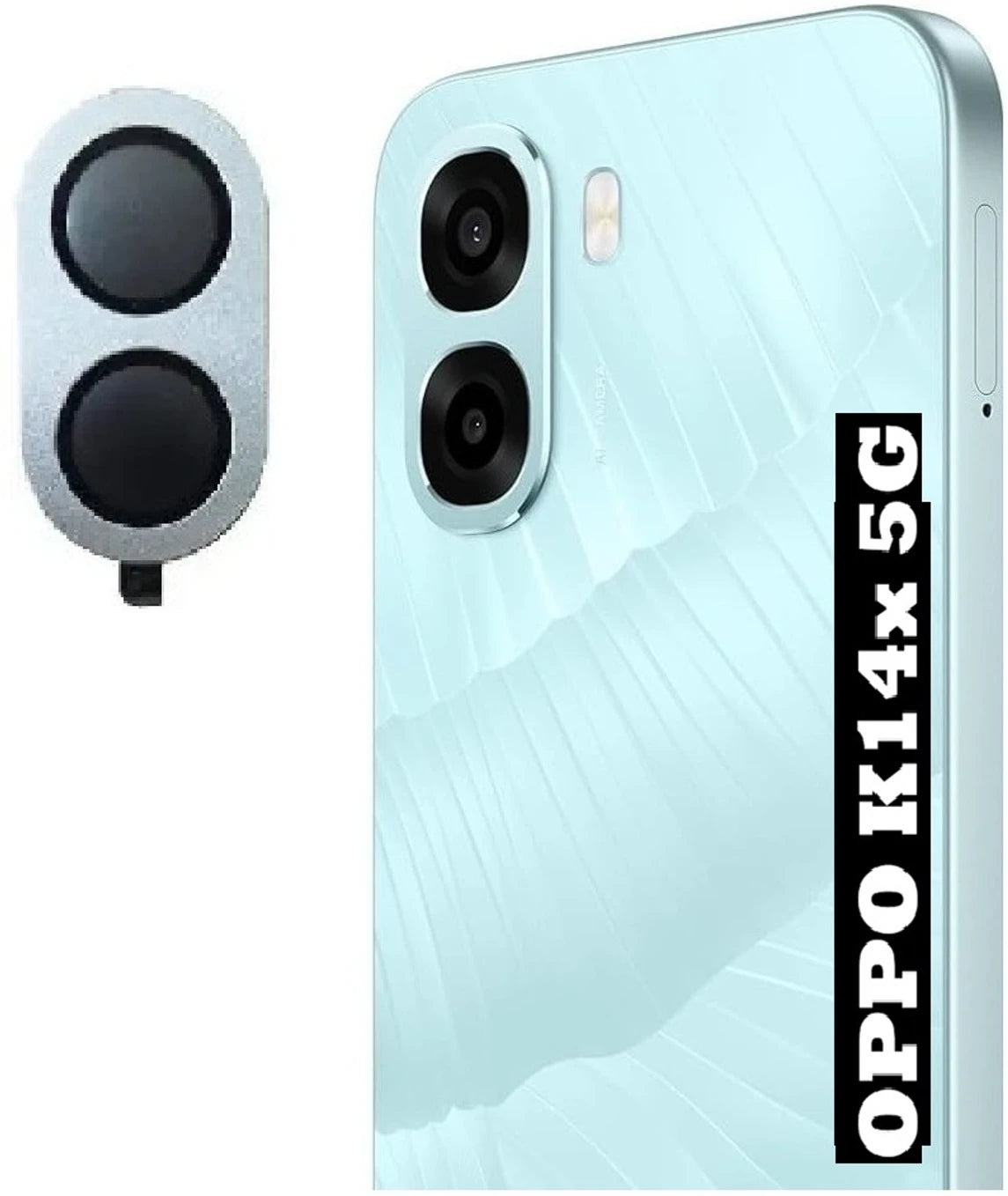 Oppo K14X/A6x 5g Camera Lens Protector with Aluminum Alloy Rings