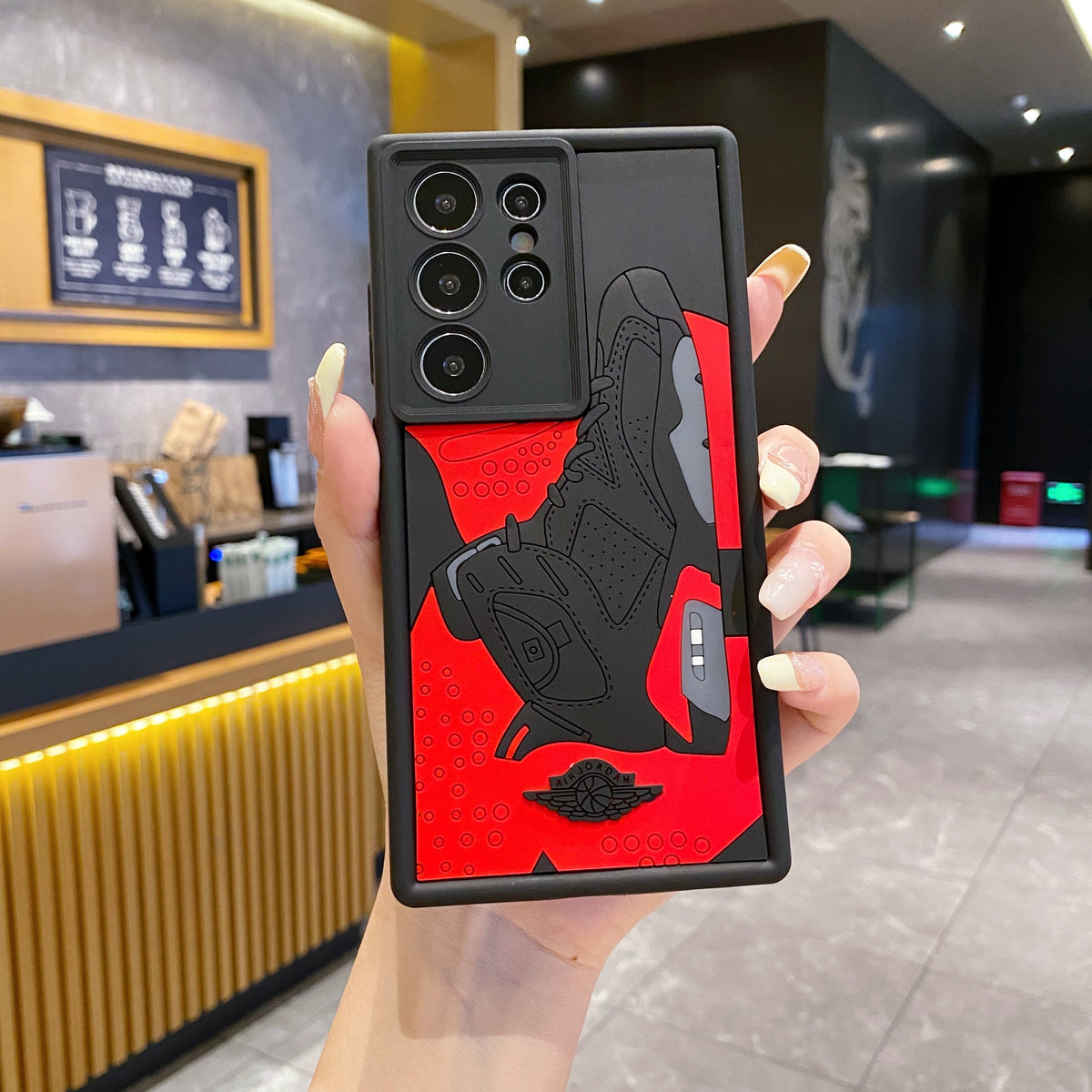 Samsung S23 Ultra 5G Jordan Soft Silicone Cute 3D Cartoon Back Cover Case - Jordan 2