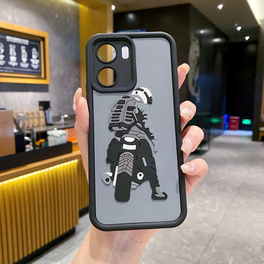 Vivo Y16 5G Moto Rider Soft Silicone Cute 3D Cartoon Back Cover Case - Moto Rider