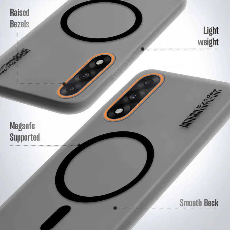 OnePlus Nord 5 5G Premium Magnetic Frosted Ultra Slim Back Case - Frosted black
